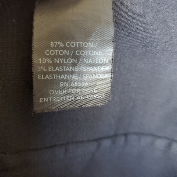 Donna Karan Slacks Trouser Pull-On Pants Black Minimalist Comfort Stretch Size 8 - Picture 7 of 9